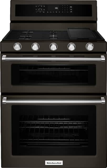 KitchenAid 6.0 Cu. Ft. Self Cleaning Freestanding Double Oven Gas