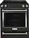 Front. KitchenAid - 6.4 Cu. Ft. Self-Cleaning Slide-In Electric Convection Range - Black Stainless Steel with Printshield Finish.