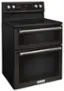 Alt View 11. KitchenAid - 6.7 Cu. Ft. Self-Cleaning Freestanding Double Oven Electric Convection Range - Black Stainless Steel.