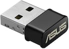 Front. ASUS - Dual-Band AC1200 USB Network Adapter - Black.