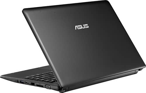 Alt View Standard 2. Asus - 14" Laptop - 4GB Memory - 320GB Hard Drive - Matte Deep Blue Square.