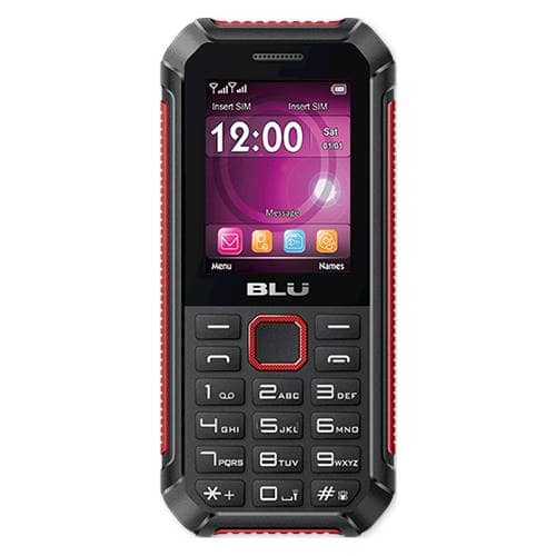BLU - Tank Xtreme 2.4 Cell Phone (Unlocked) - Black/Red-Front_Standard 