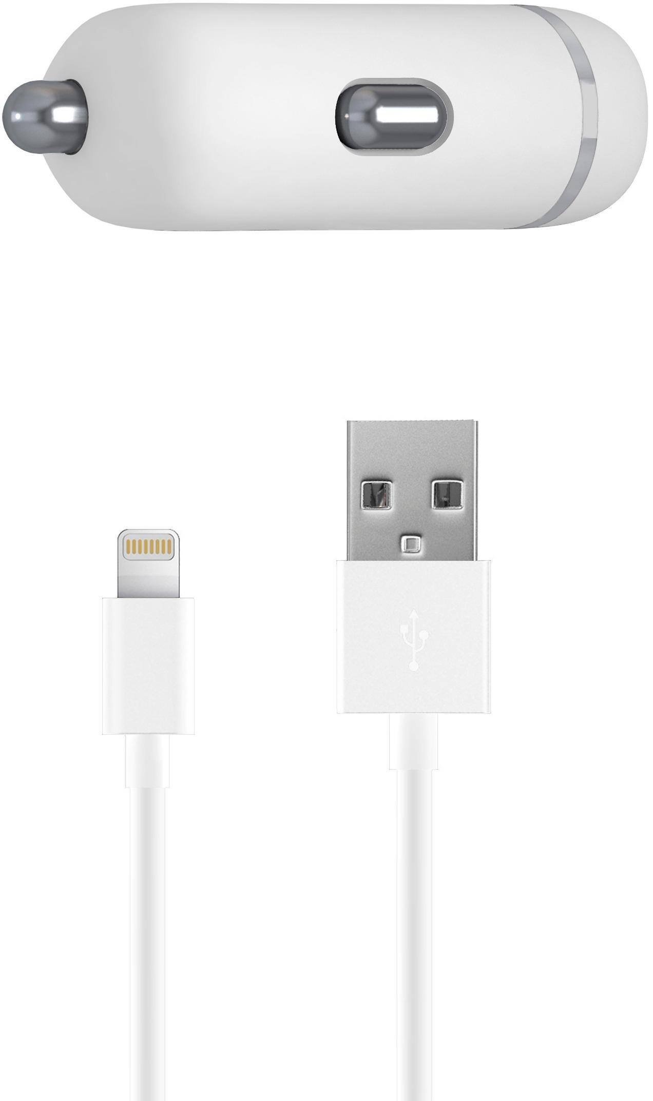 Best Buy Just Wireless Vehicle Charger White 13004