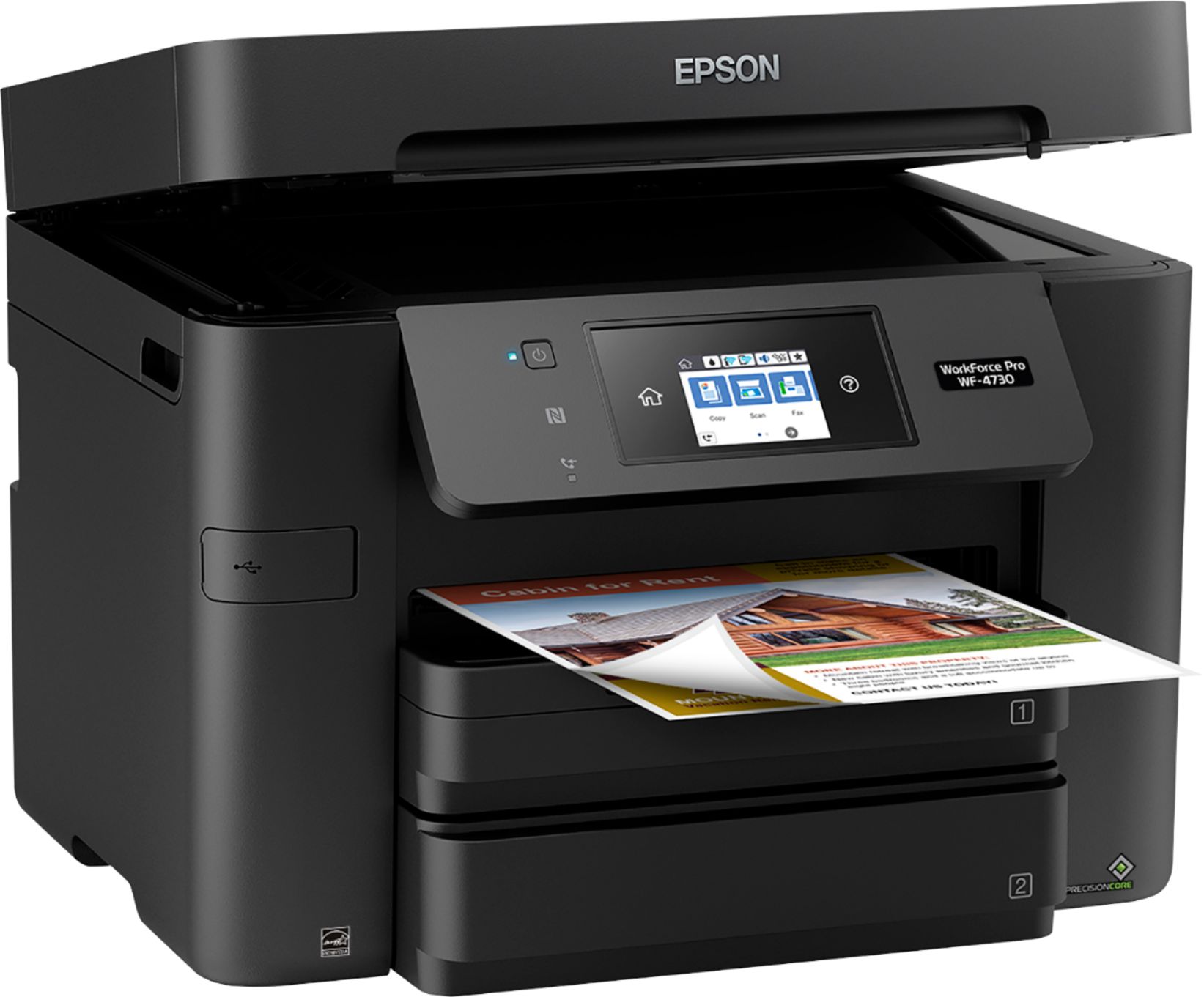 Scanner with Wi-Fi Direct Copier Epson WorkForce Pro WF-4730 Wireless All-in-One Color Inkjet Printer