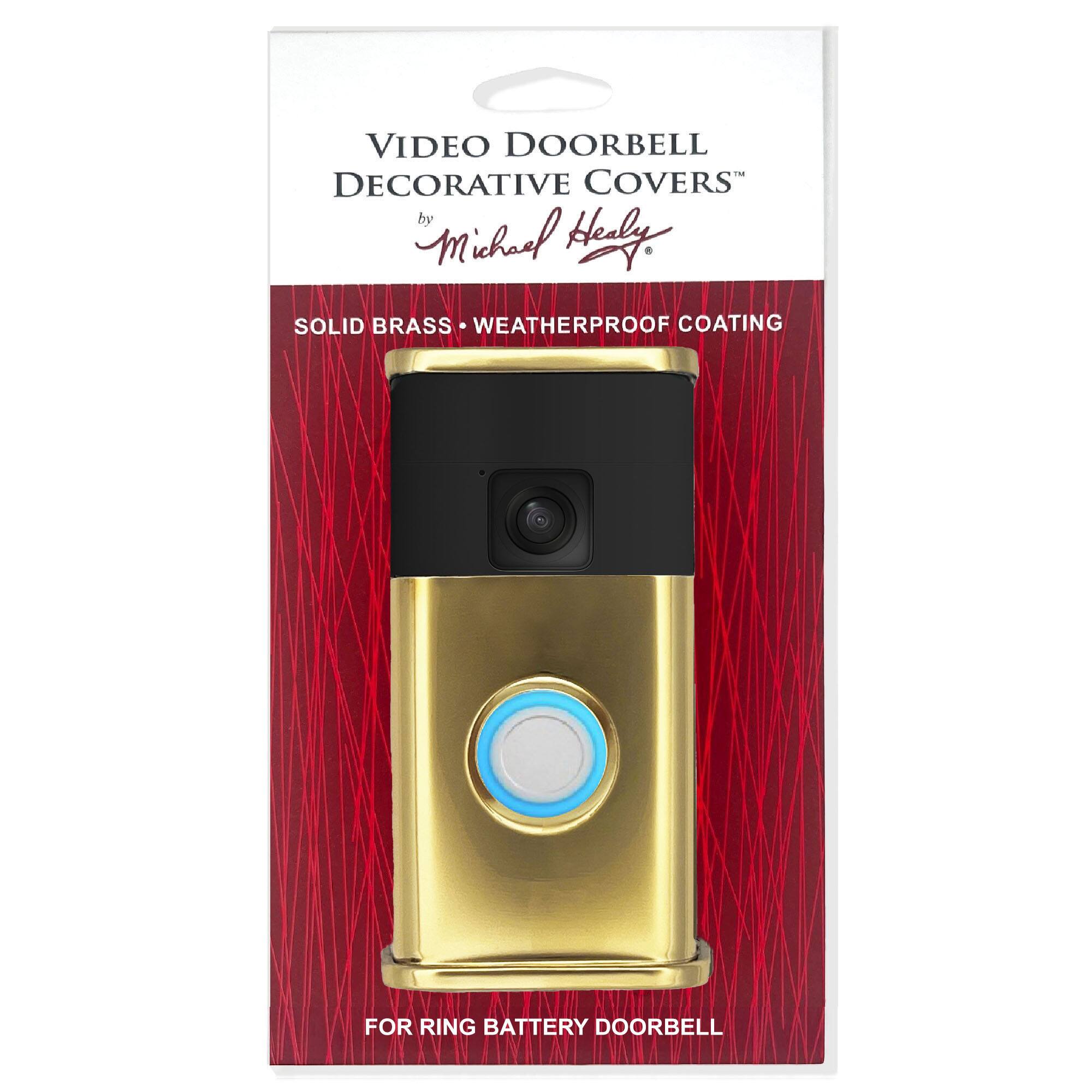 VIDEO DOORBELL DECORATIVE COVERS by Michael Herly
SOLID BRASS WEATHERPROOF COATING FOR RING BATTERY DOORBELL