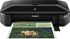 Front. Canon - PIXMA iX6820 Wireless Inkjet Printer - Black.