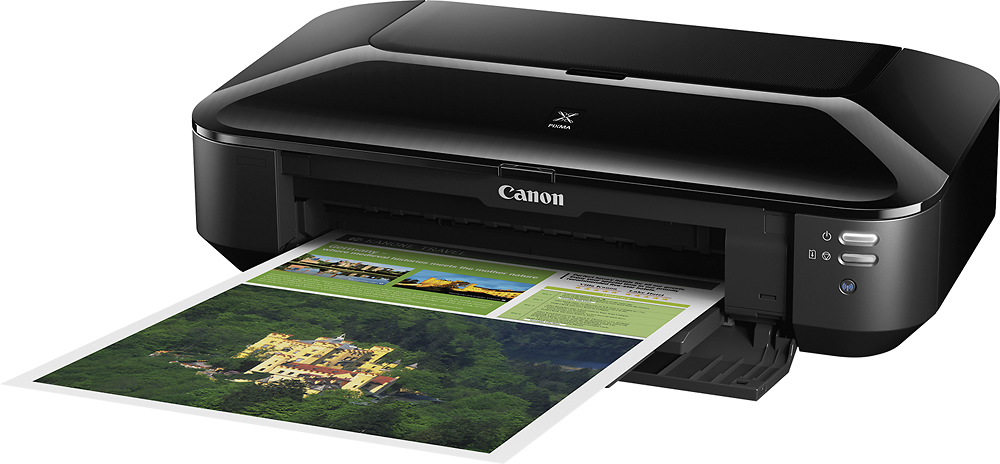 Left View: Canon - PIXMA iX6820 Wireless Inkjet Printer - Black