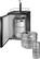Alt View 18. Insignia™ - 5.6 Cu. Ft. Single Tap Beverage Cooler & Kegerator - Matte Black.
