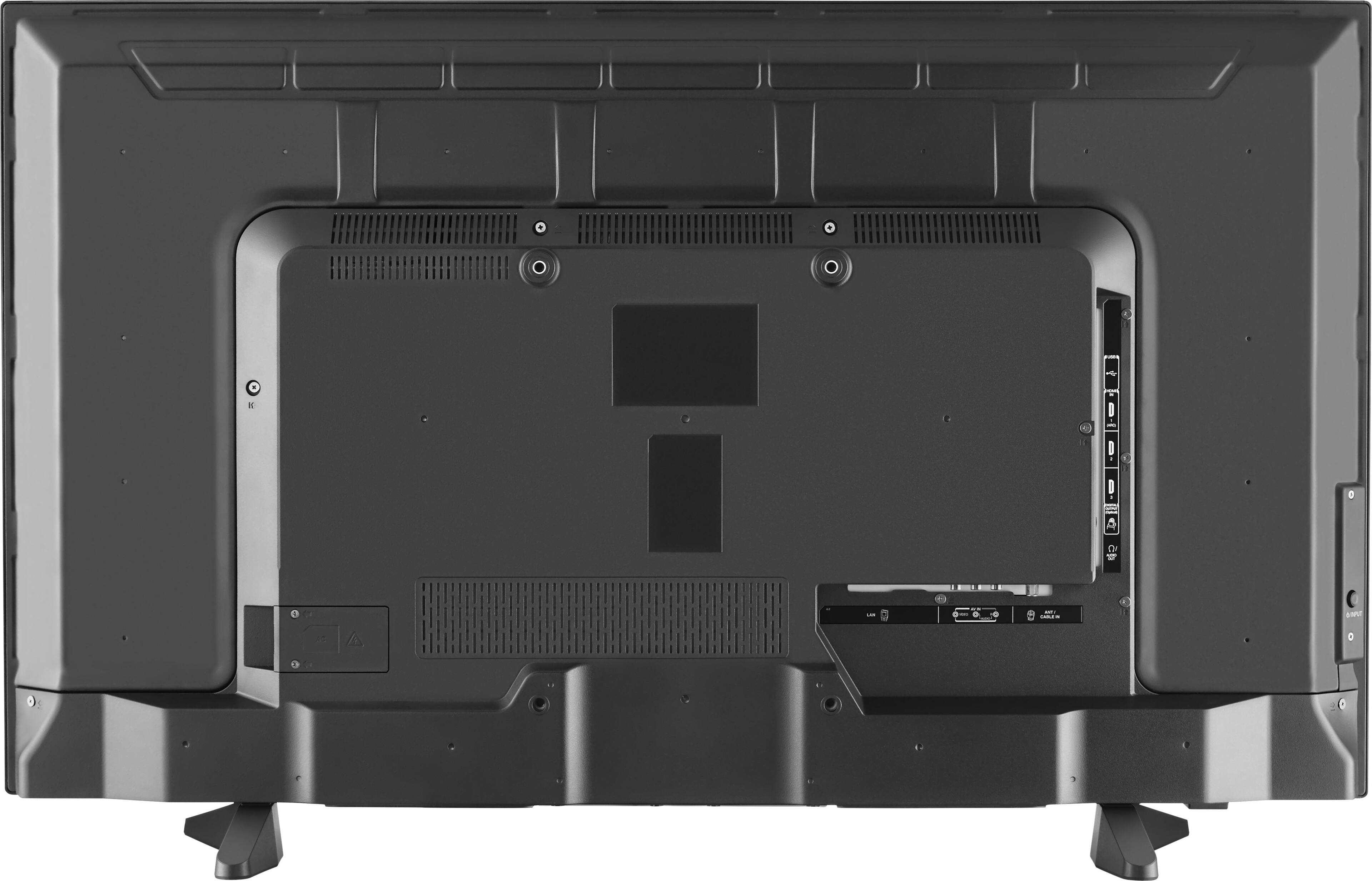 Back. Toshiba - 43" Class (42.5" Diag.) - LED - 1080p - with Chromecast Built-in - HDTV - Black.