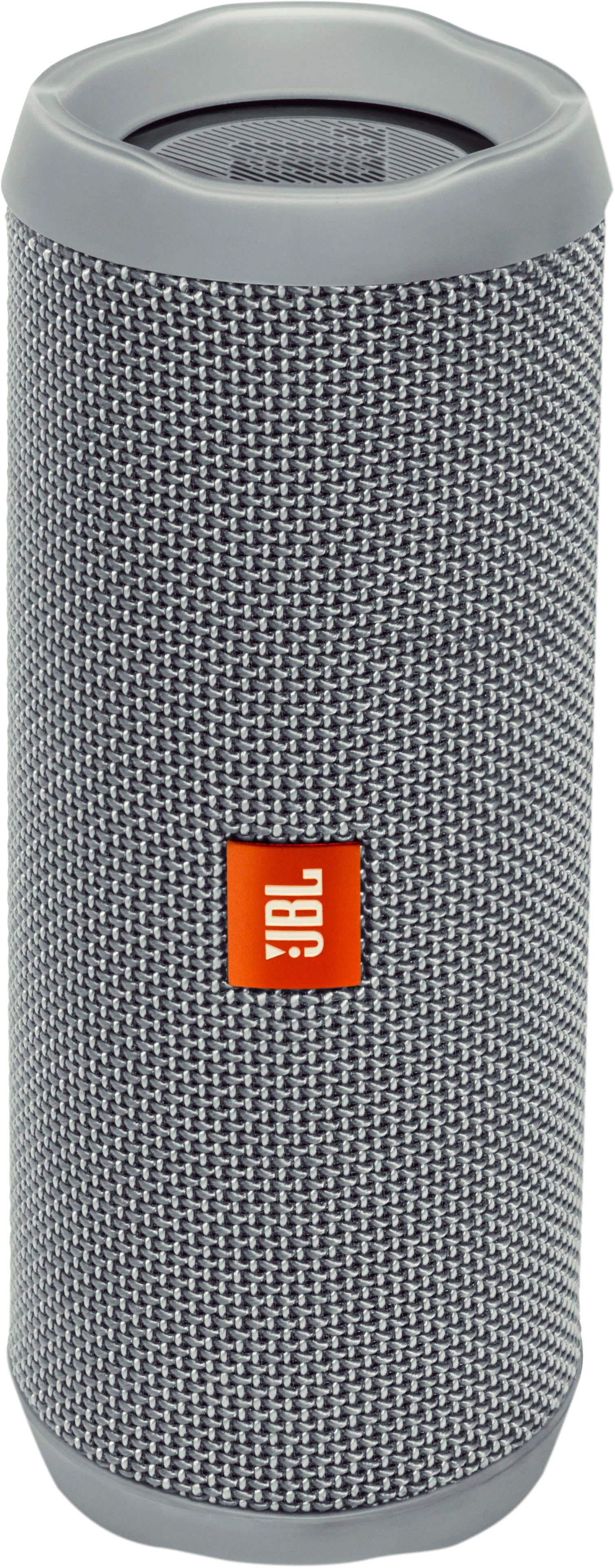 Front. JBL - Flip 4 Portable Bluetooth Speaker - Gray.