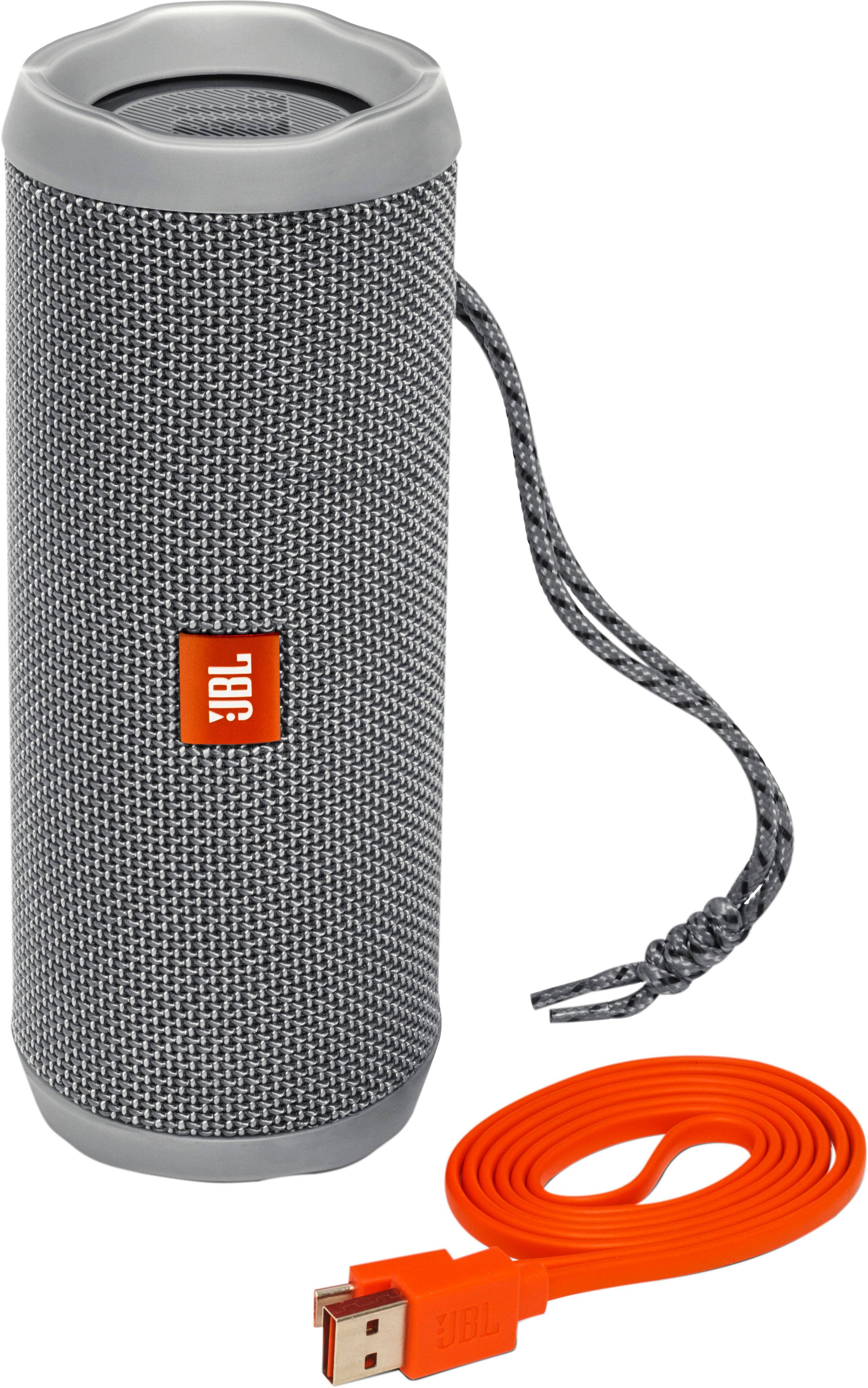 Alt View 12. JBL - Flip 4 Portable Bluetooth Speaker - Gray.