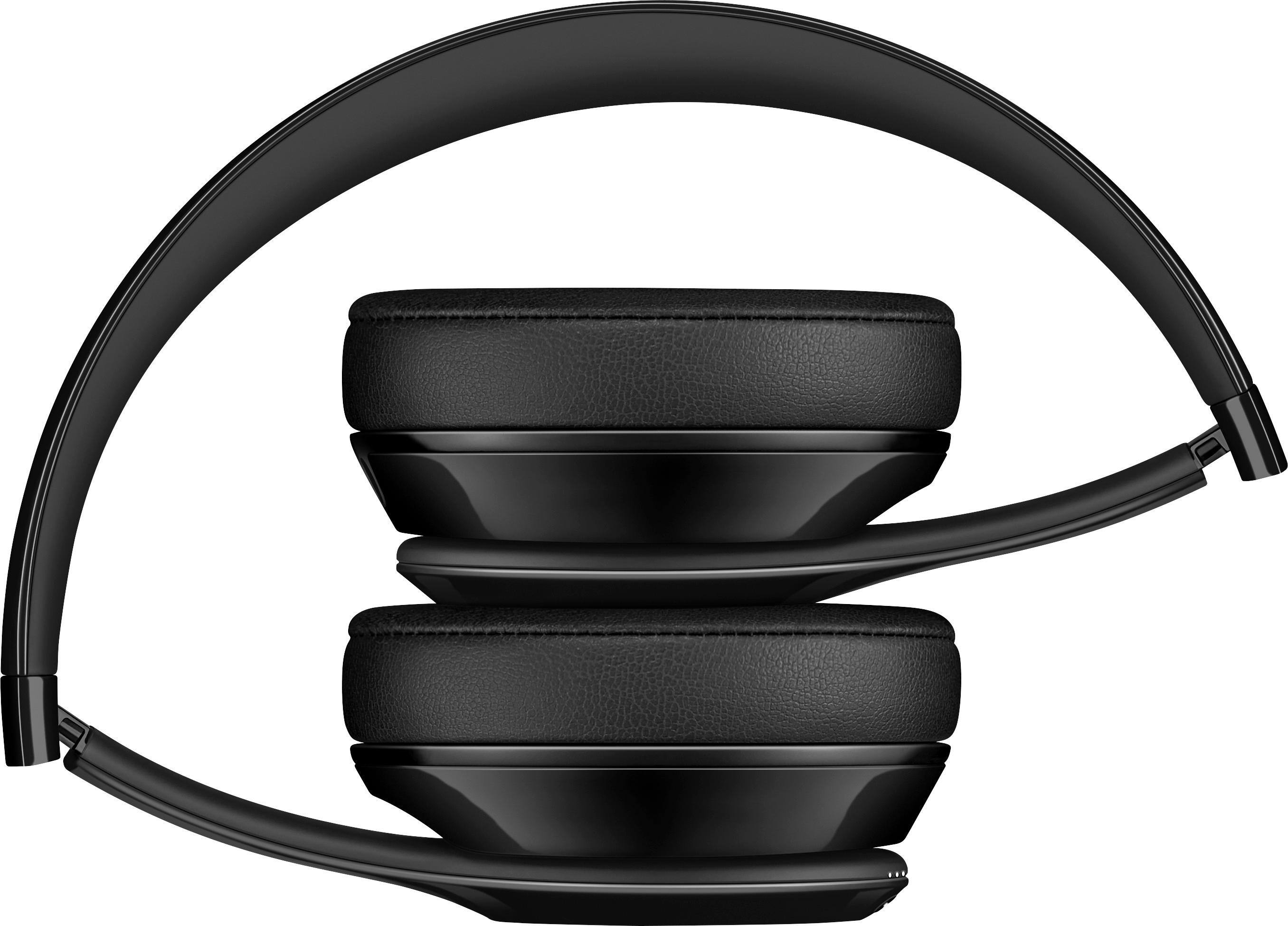 Alt View 12. Beats - Geek Squad Certified Refurbished Beats Solo3 Wireless Headphones - Gloss Black.