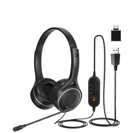 Front. Cluzine - USB Headset with Noise-Cancelling Microphone.