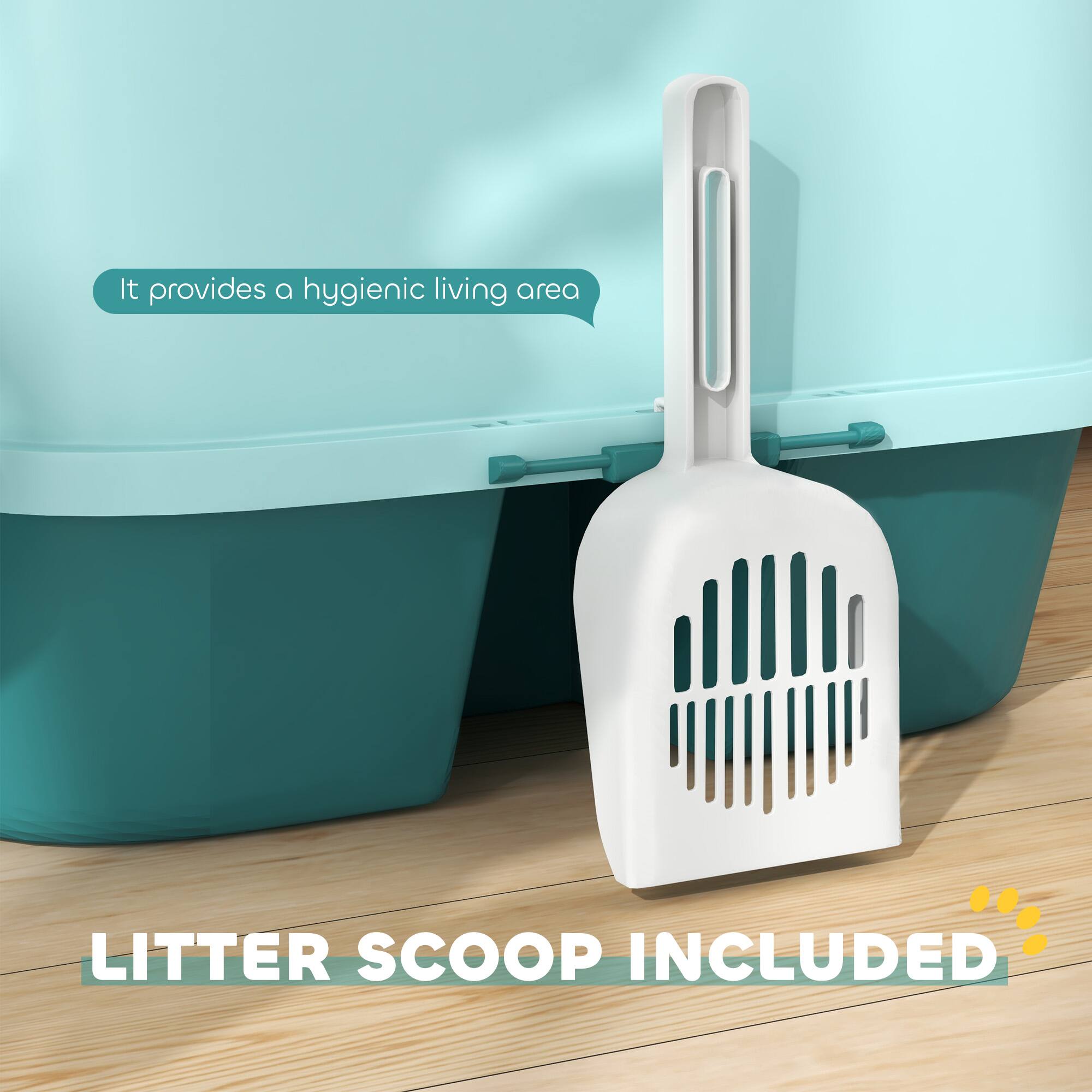 It provides a hygienic living area

LITTER SCOOP INCLUDED