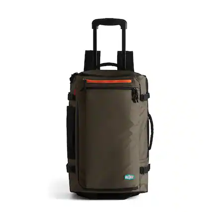 Front. Bagsmart - Blast 43L Rolling Travel Backpack, Carry On Luggage with 15.6" Laptop Compartment for Business Trips & Daily Work - Cedar.