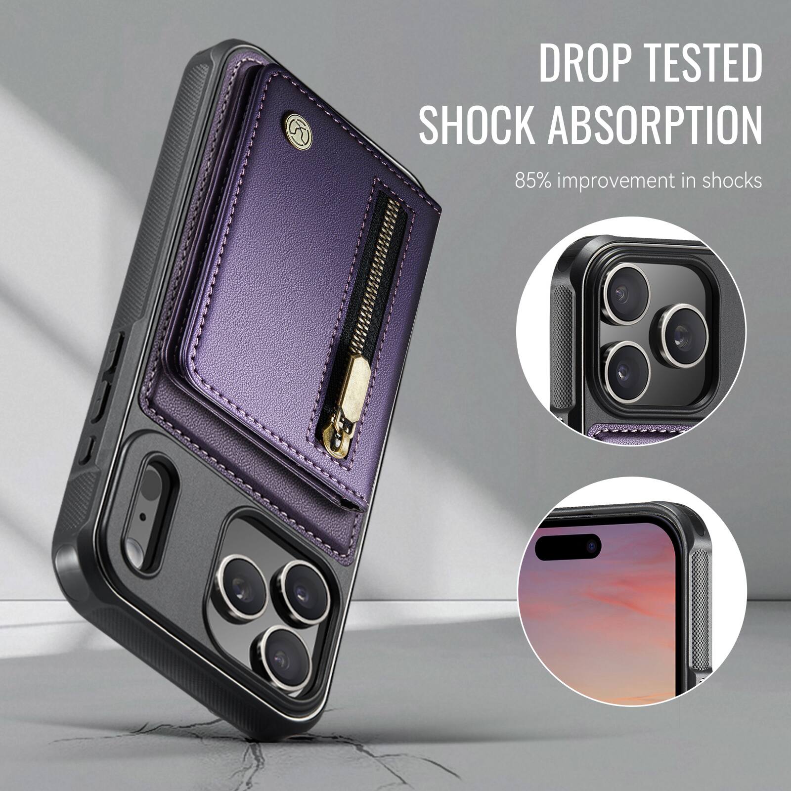 DROP TESTED SHOCK ABSORPTION  
85% improvement in shocks