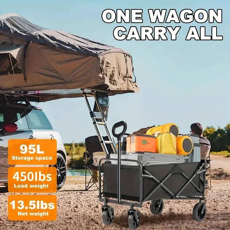 ONE WAGON CARRY ALL  
95L Storage space  
450lbs Load weight  
13.5lbs Net weight