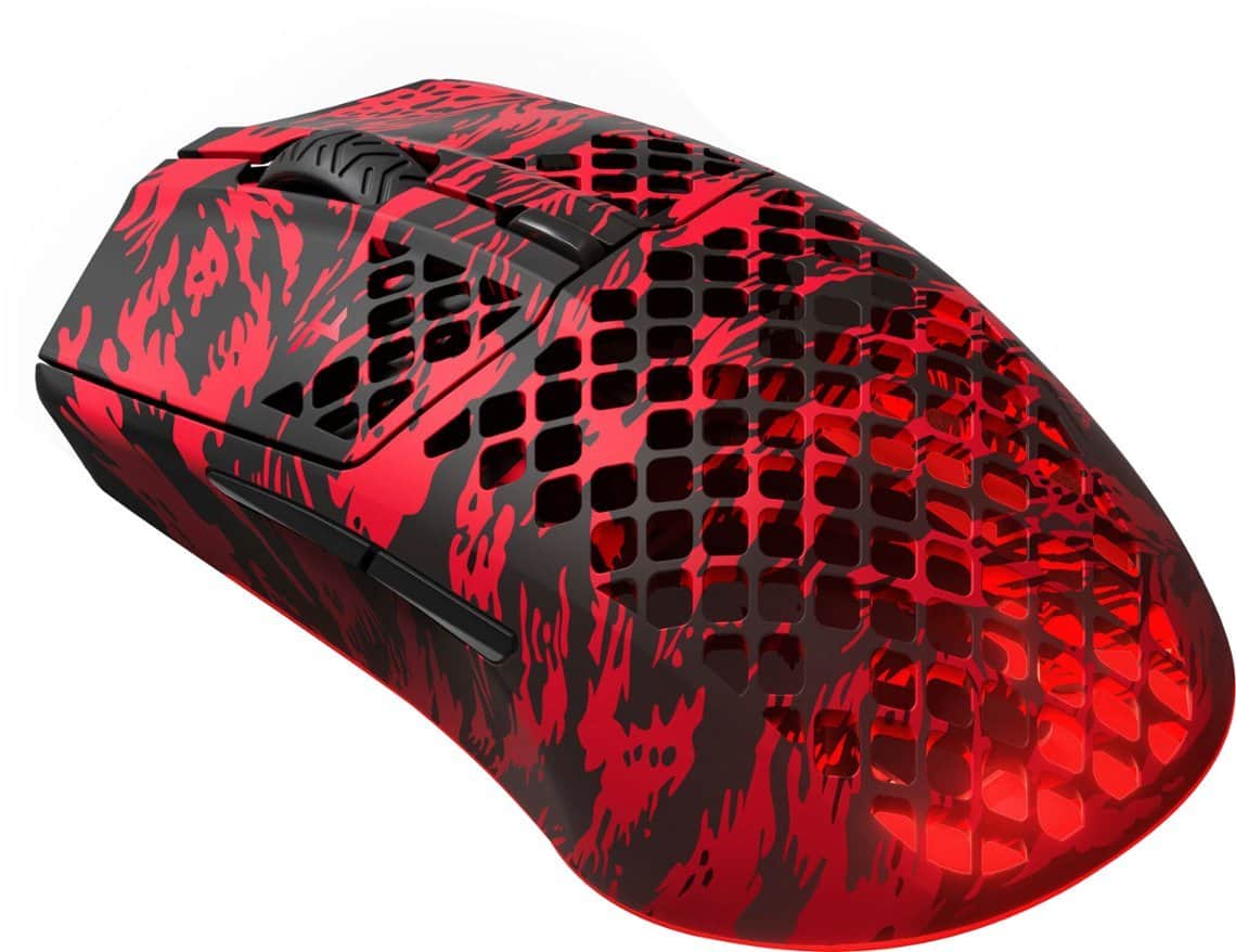Alt View 12. SteelSeries - Aerox 3 Super Light Honeycomb Wireless RGB Optical Gaming Mouse - FaZe Clan Limited Edition.