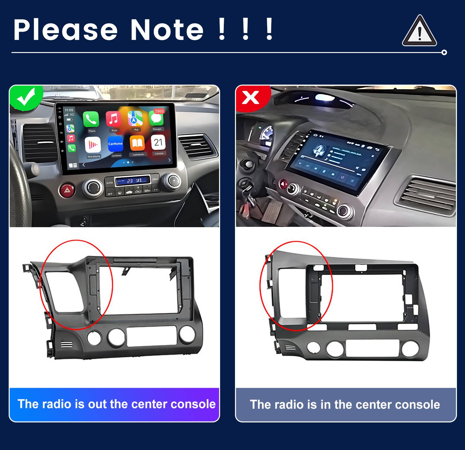 Please Note !!!  
STATITA M AC  
2860  
X  
mg ... a  
FOODS  
- Cariinations  
May  
Stavistore 21  
- SARVING  
......  
28  
EL  
A  
TEL  

The radio is out the center console  
The radio is in the center console