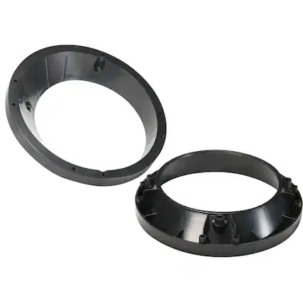 Front. ARC Audio - Arc Audio 6.5” Adapter Rings - Black/Gray.