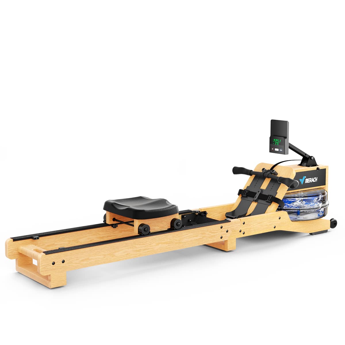 MERACH Water Foldable Rowing Machines for Home Gym with 350LBS