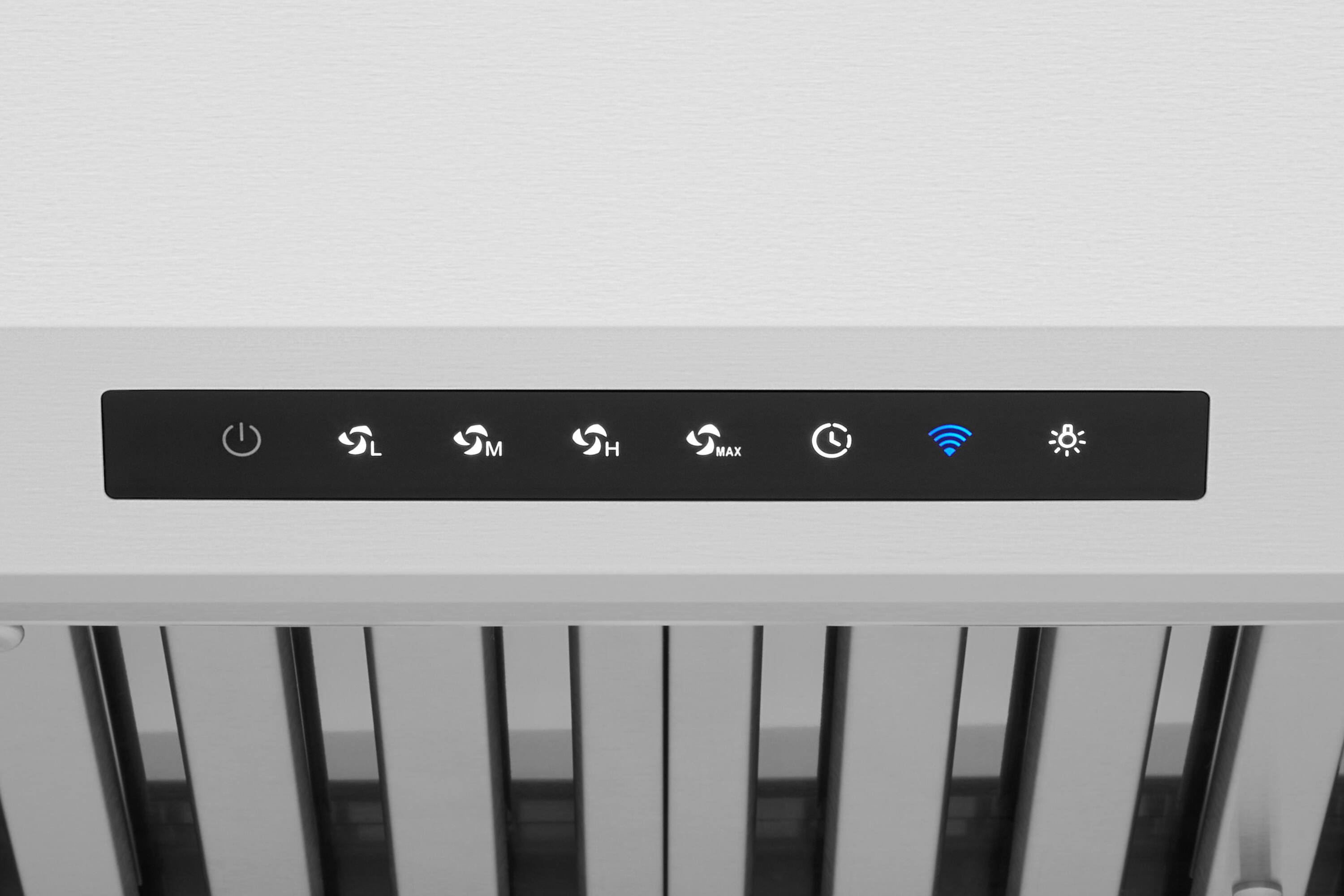 Alt View 5. Hauslane - Hauslane PRO Series PRO500 36" Versitile Under Cabinet or Wall Mounted Range Hood with Smart App Control - Silver.