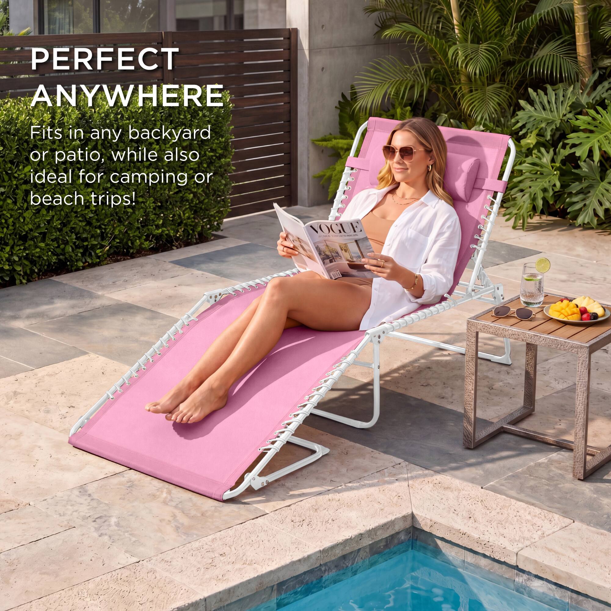 PERFECT ANYWHERE  
Fits in any backyard or patio, while also ideal for camping or beach trips!
