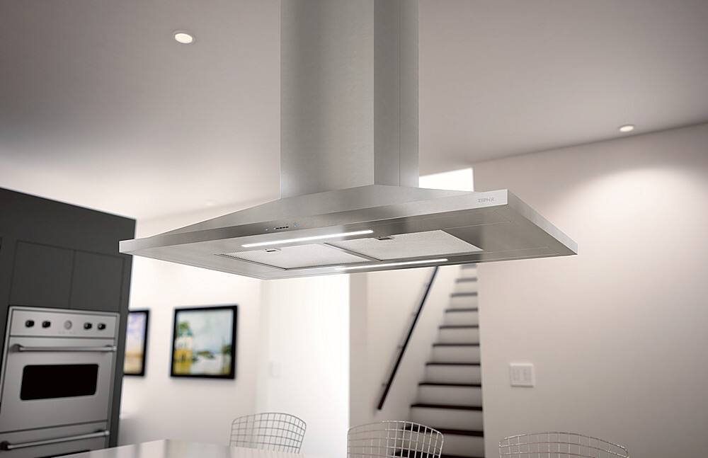 Best Buy Zephyr Anzio 42 in. 600 CFM Island Mount Range Hood with LED