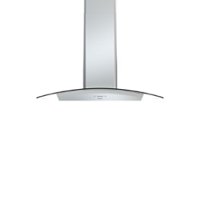 Zephyr - Ravenna 30 in. 600 CFM Wall Mount Range Hood with LED Light in Stainless Steel with Gray Glass Canopy - Stainless steel and glass - Front_Zoom