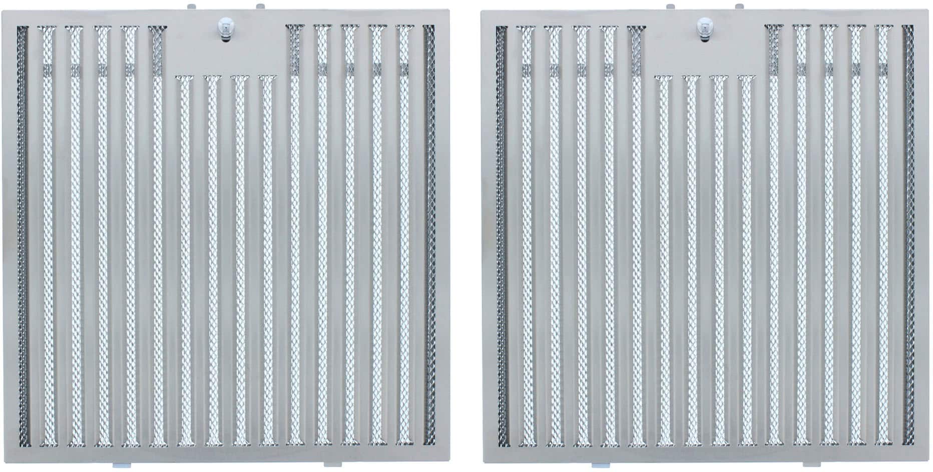 Zephyr - Hybrid Baffle Filter Kit for Range Hoods - Stainless Steel - Front_Zoom