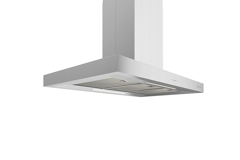 Angle View: Thermador - MASTERPIECE SERIES 42" Convertible Range Hood - Stainless steel