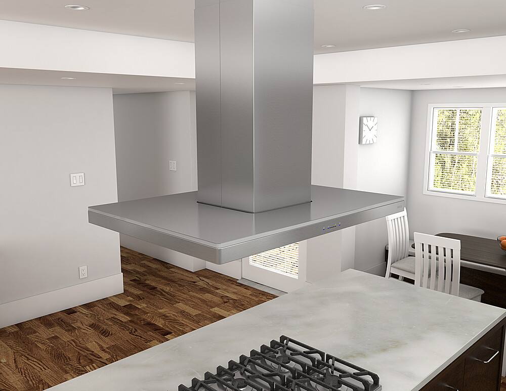 Best Buy Zephyr Luce 36 in. 600 CFM Island Mount Range Hood with LED