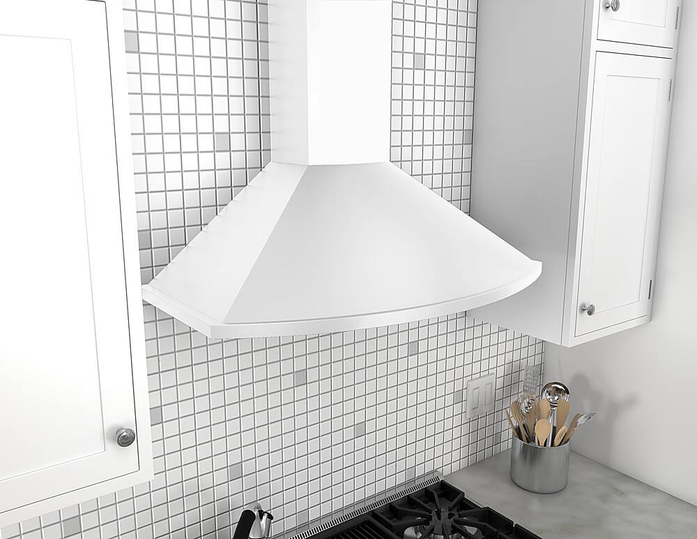 Best Buy Zephyr 35 inches Convertible Wall Range Hood White ZSAM90DW
