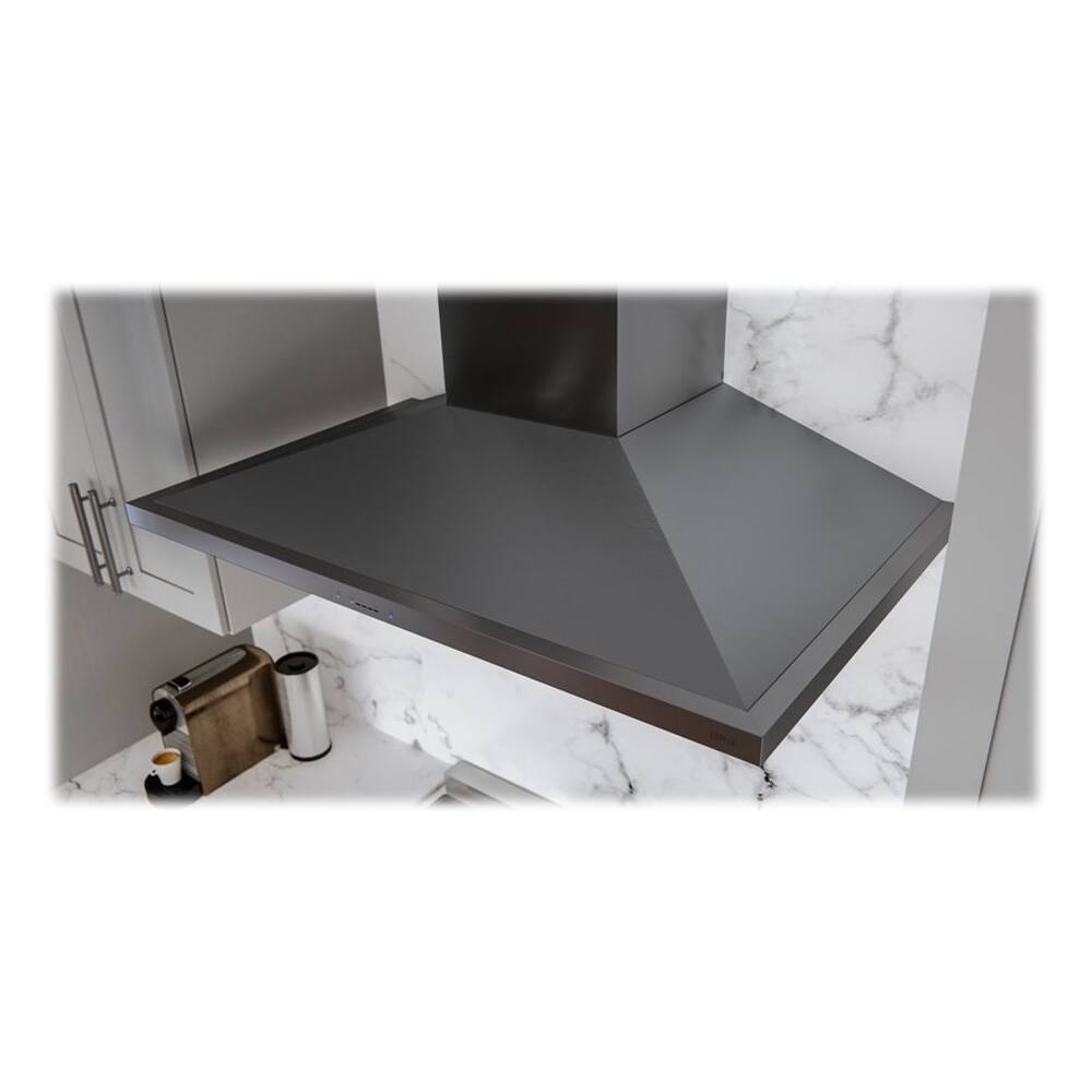 Alt View 11. Zephyr - Duct Cover Extension for Anzio Wall Range Hood - Stainless Steel.