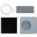 Front. Zephyr - Recirculating Kit for Anzio Wall Range Hood - Black.