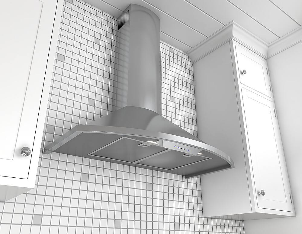 Best Buy Zephyr Savona 36 in. 685 CFM Wall Mount Range Hood with LED