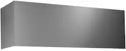 Zephyr - Duct 54 in. x 12 in. Duct Cover for Tempest II Range Hood - Stainless Steel - Front_Zoom