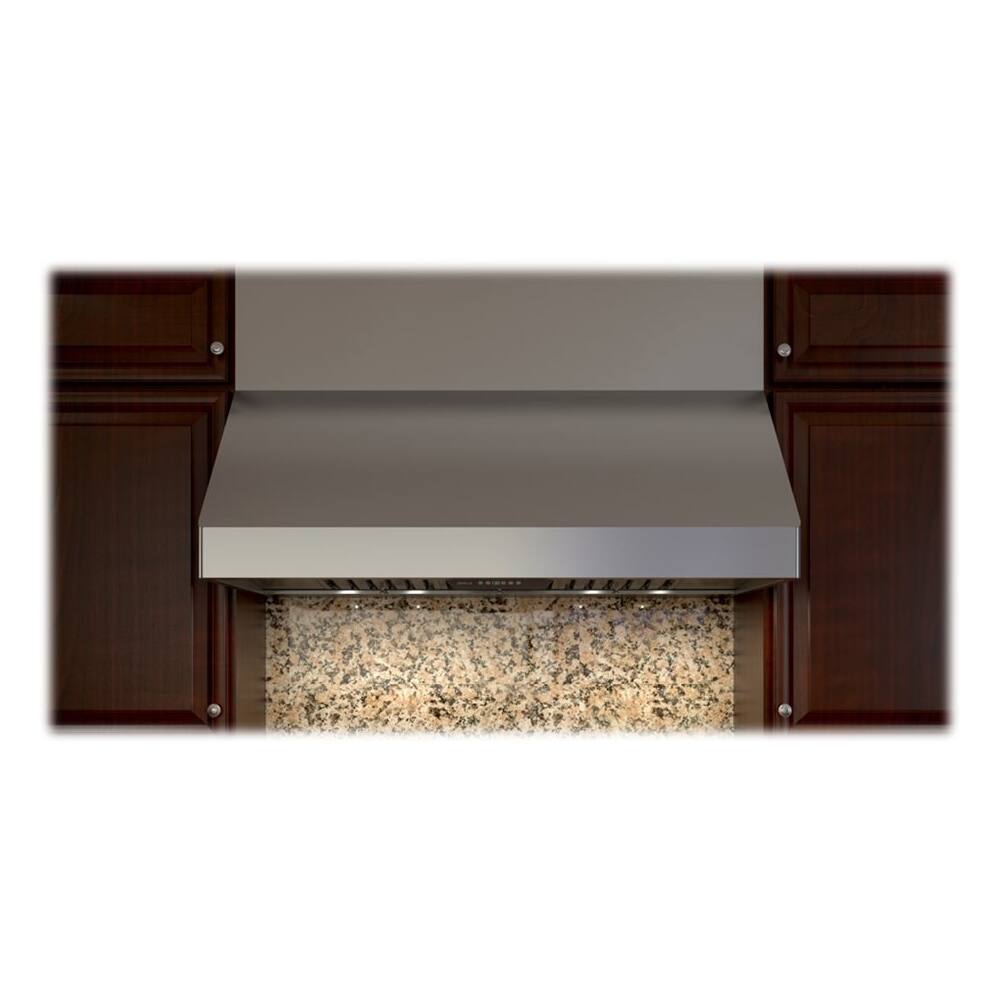 Alt View 11. Zephyr - Duct 54 in. x 12 in. Duct Cover for Tempest II Range Hood - Stainless Steel.