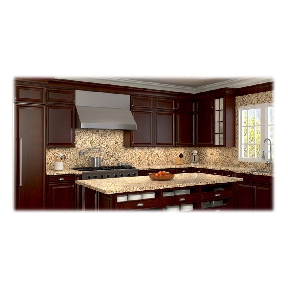 Alt View 13. Zephyr - Duct 54 in. x 12 in. Duct Cover for Tempest II Range Hood - Stainless Steel.