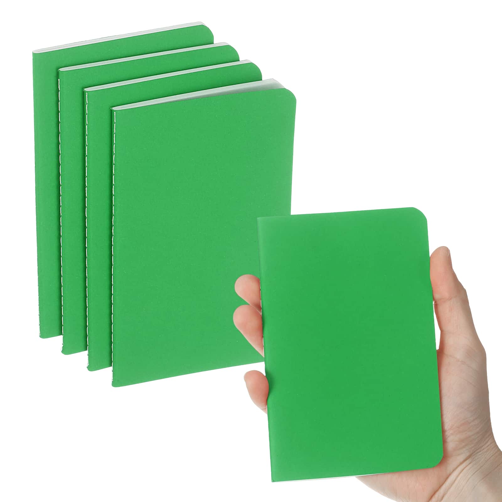 Unique Bargains - 6pcs A6 Notebook, Mini Pocket Kraft Memo Notepads Lined Sketchbook 3.5x5.5 Inch 30 Sheets for Office Travel - Dark Green price history on PriceWatchPro