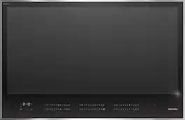 Miele - KM 7737 FR Diamond 30" Framed Full-Surface Smart Induction Cooktop with DiamondFinish - Graphite Black