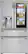 Front. LG - 22.5 Cu. Ft. French InstaView Door-in-Door Counter-Depth 4-Door Refrigerator with WiFi - Stainless Steel.