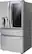 Left. LG - 22.5 Cu. Ft. French InstaView Door-in-Door Counter-Depth 4-Door Refrigerator with WiFi - Stainless Steel.