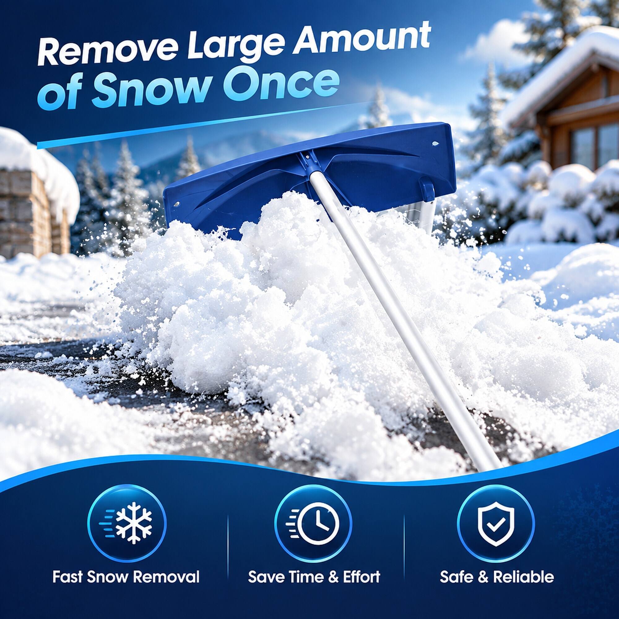 Remove Large Amount of Snow Once

Fast Snow Removal
Save Time & Effort
Safe & Reliable