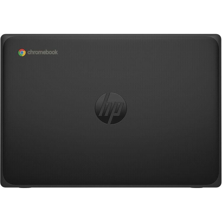 Alt View 4. HP - Fortis 11 G10 Chromebook 11.6" Touch Intel Processor N100 0.7 GHz 8GB RAM 64GB eMMC Intel UHD Graphics ChromeOS - Black.