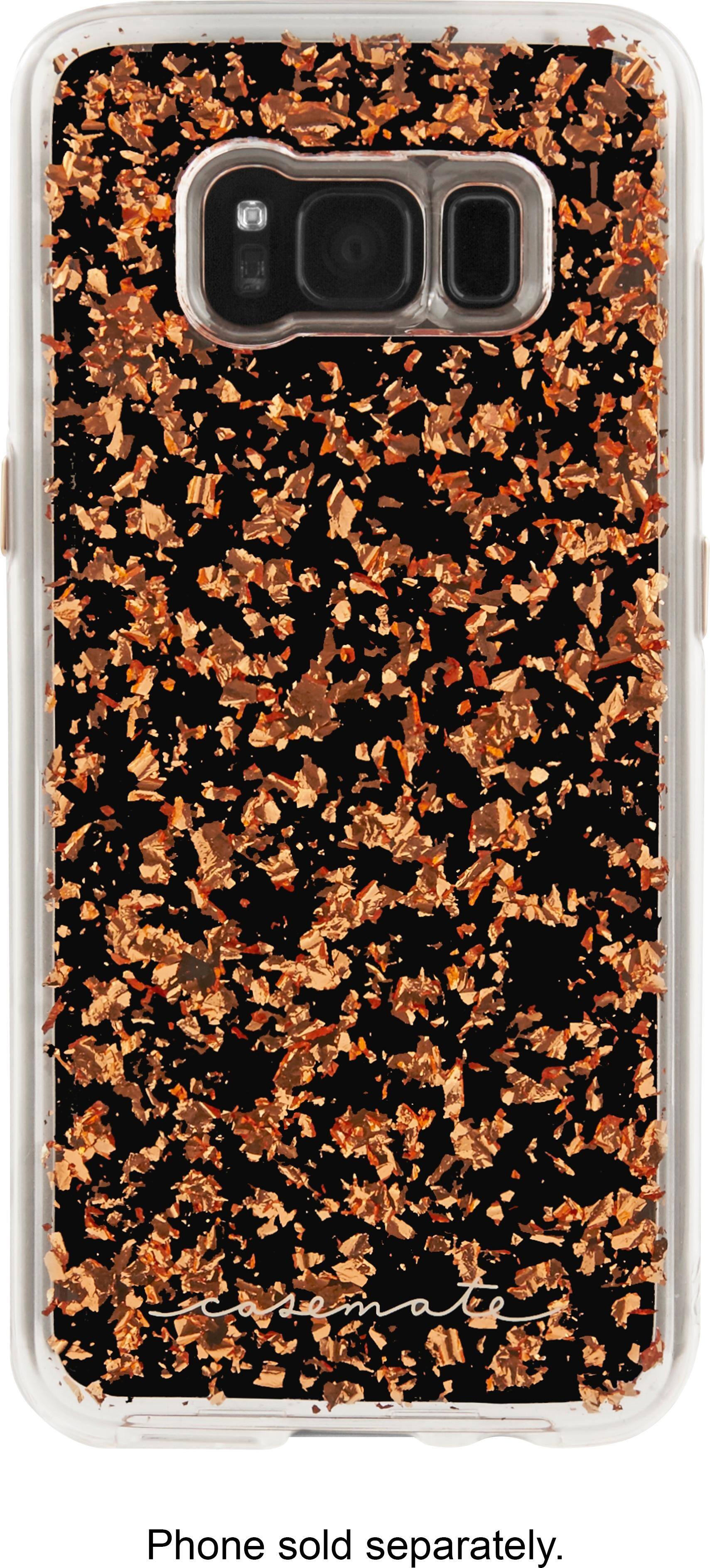 Alt View 1. Case-Mate - Case for Samsung Galaxy S8 - Translucent/Rose Gold Metallic.