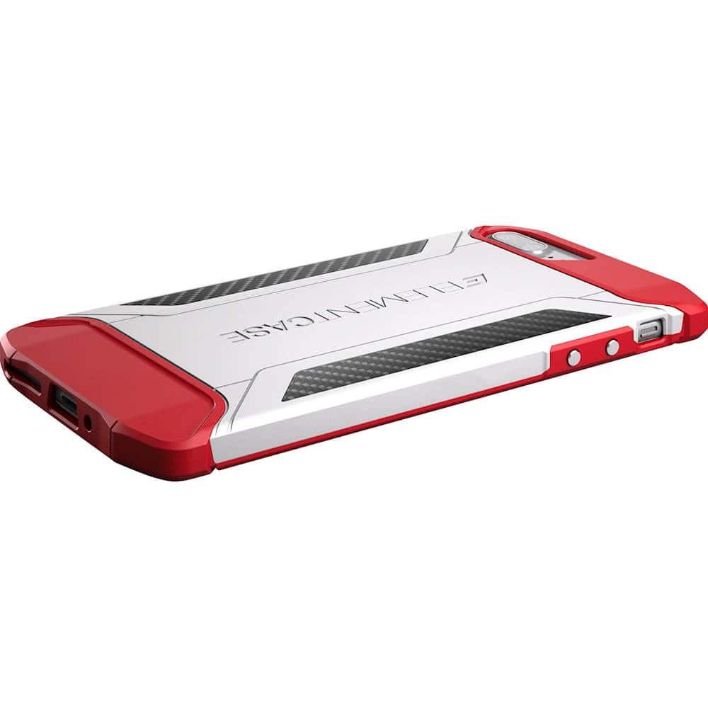 cfx case for apple iphone 7 plus and 8 plus - white/red cfx case for apple iphone 7 plus and 8 plus - white/red