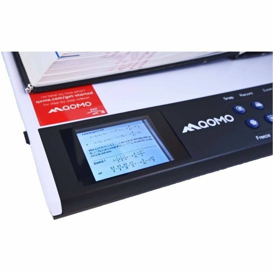 Here's the corrected and grouped text from the image:

---

**Top Left:**
- qomo.com/get-started
- qomo.com/get-started videos
- for step-by-step videos

**Top Right:**
- Freeze

**Middle:**
- AOOMO

**Bottom:**
- AOOMO

---

This text is likely part of a promotional or instructional material for the AOOMO product.