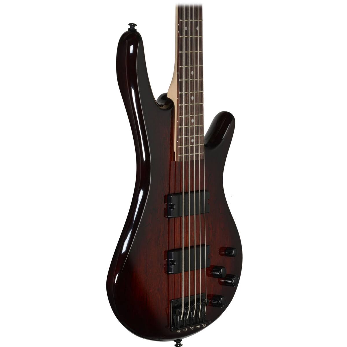 Alt View 1. Ibanez - Ibanez GIO Series GSR205SM 5-String Electric Bass Guitar, Rosewood Fretboard, Charcoal Brown Burst.