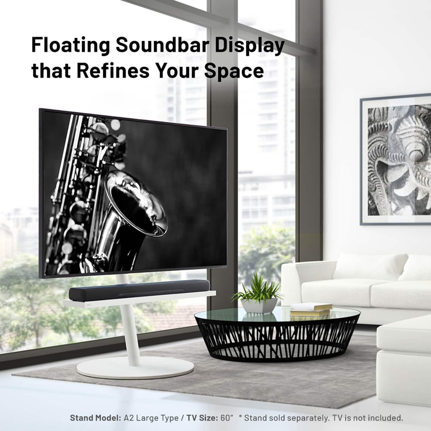 EQUALS WALL A2ラージタイプ用Soundbar Shelf WALL Soundbar Shelf for TV Stand A2 High/Large/Grand Types, Medium